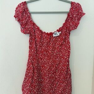 Princess Polly Red Floral Dress